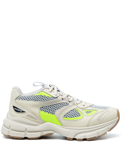 Axel Arigato Yellow Marathon Runner Sneakers In Beige