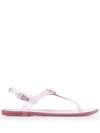 Coach Natalee Jelly Slingback Thong Sandals In Violet