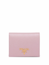 PRADA LOGO-LETTERING COMPACT WALLET