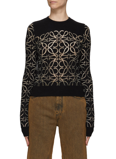 Loewe Black Jumper With Anagram Motif