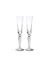 Baccarat Mille Nuits Flutissimo Set Of 2 Lead Crystal Flutes
