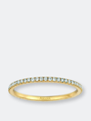 Ariana Rabbani Thin Diamond Eternity Ring In Gold