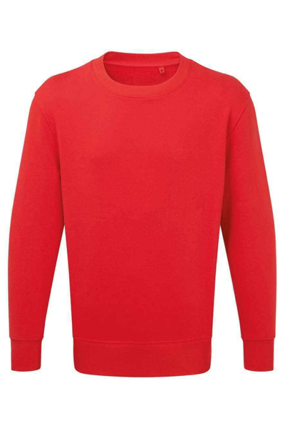 Anthem Unisex Adult Organic Sweatshirt In Red