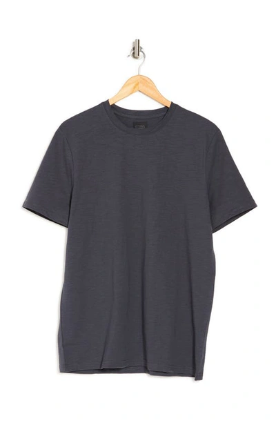 14th & Union Short Sleeve Slub Crew Neck T-shirt In Navy India Ink