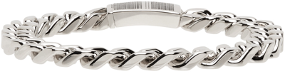 Vtmnts Silver Barcode Bracelet