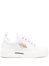 Love Moschino Woman Sneakers White Size 8 Calfskin In White