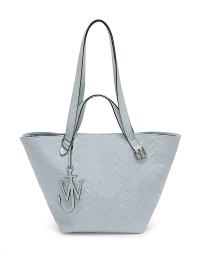 Jw Anderson Double Handle Belt Tote - Ice Blue In Iceblue