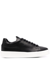 GIULIANO GALIANO ROAD LOW-TOP LEATHER SNEAKERS