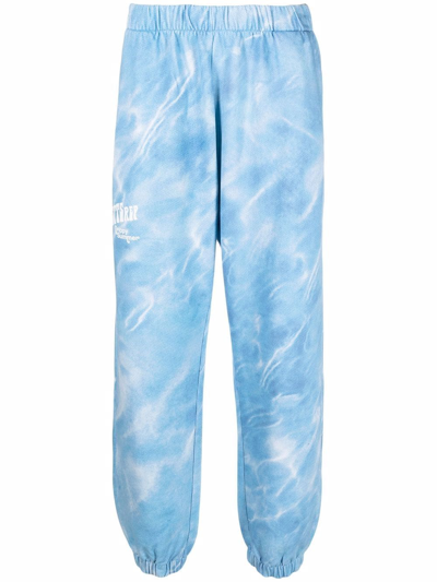 Msftsrep Garment-dyed Logo-print Track Trousers In Blau
