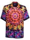 Dolce & Gabbana Kaleidoscope Print Short-sleeve Shirt In Multicolor