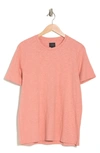 14th & Union Short Sleeve Slub Crew Neck T-shirt In Pink Glass