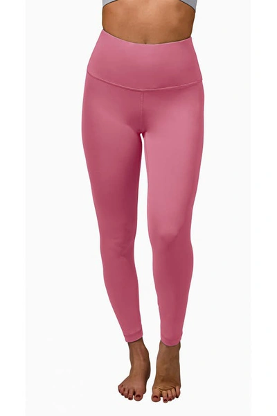 90 Degree By Reflex Interlink High Waist Ankle Leggings In Coral Berry