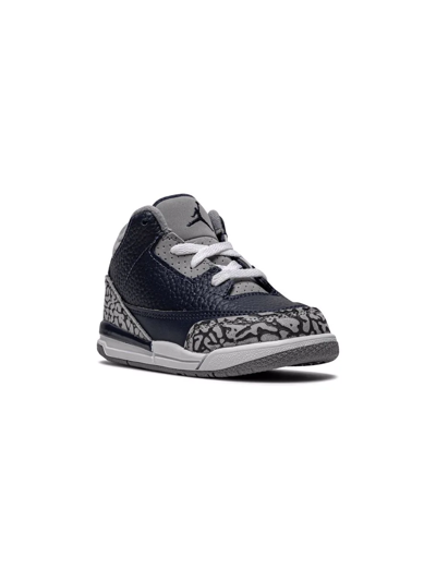 Jordan Babies' Air  3 Retro Sneakers In Blue