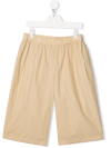 Dondup Elasticated-waistband Shorts In Neutrals