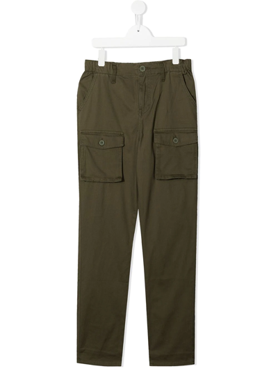 Levi's Kids' Straight-leg Cargo Trousers In Green