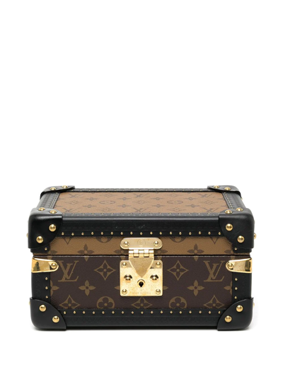Pre-owned Louis Vuitton 2020  Monogram Coffret Tresor 24 Jewellery Box In Brown