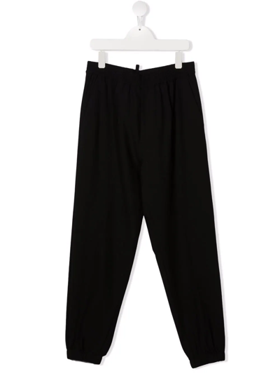 Dsquared2 Kids' Elasticated-waist Trousers In Black