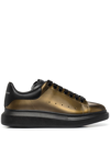 Alexander Mcqueen Oversize Metallic-effect Sneakers In Metallic