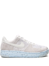 Nike Air Force 1 Crater Flyknit Men's Shoes In White/black/chambray/blue/volt