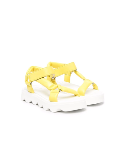 Il Gufo Kids' Chunky Open-toe Sandals In Yellow