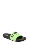 Puma Leadcat 2.0 Rubber Pool Slides In  Black/ Fizzy Lime