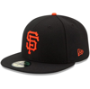 NEW ERA YOUTH NEW ERA BLACK SAN FRANCISCO GIANTS AUTHENTIC COLLECTION ON-FIELD GAME 59FIFTY FITTED HAT