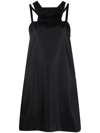 Givenchy Strap-detail Cut-out Sleeveless Shift Dress In Black
