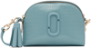 Marc Jacobs The Shutter Croc-embossed Leather Crossbody Bag In Stone Blue