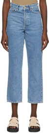 By Malene Birger Cropped Straight-leg Jeans In 23l Denim Blue