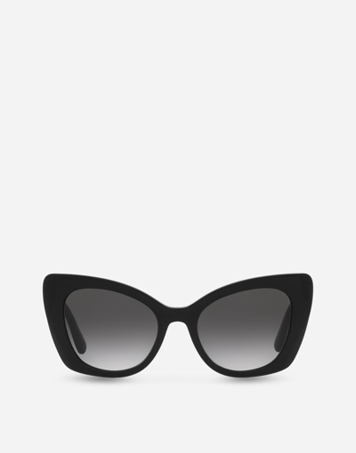 Dolce & Gabbana Dg Crossed Sunglasses In Black