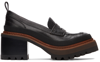 SEE BY CHLOÉ BLACK MAHALIA LOAFERS