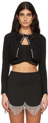 ALEXANDER WANG T BLACK VISCOSE CARDIGAN