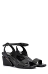 Torgeis Candida Ankle Strap Block Heel Sandal In Black