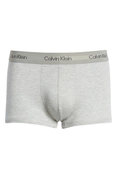 Calvin Klein Ultra-soft Modern Stretch Modal Trunks In Grey Heather