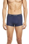 Calvin Klein Ultra-soft Modern Stretch Modal Trunks In Blue Shadow