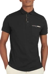 Barbour Corpatch Polo Shirt In Black