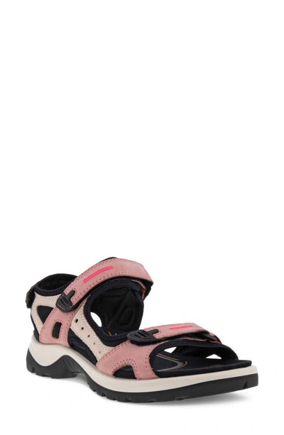 Ecco Yucatan Sandal In Damask Rose/ Rose Dust