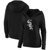 Fanatics Plus Size Black Chicago White Sox Core Team Crossover V-neck Pullover Hoodie In Black