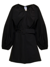 Patou Balloon Sleeves Dress In Black