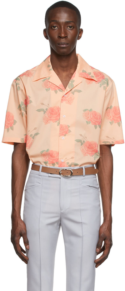 Ernest W. Baker Floral-print Short-sleeve Shirt In Beige