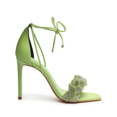 Schutz Alissa Nubuck Sandal In Lime Green | ModeSens