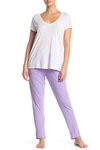 Aqs Soft Knit Lounge Pants In Lavender