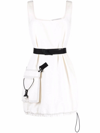 Stella Mccartney Ladies Cream Sleeveless Belted Mini Dress In White