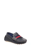 Elephantito Kids'  Club Moc Toe Loafer In Navy