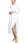 Petite Plume Provence 3/4-sleeve Gauze Nightgown In White