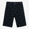 Emporio Armani Teen Boys Blue Denim Shorts In Blue