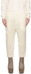 RICK OWENS OFF-WHITE ASTAIRES TROUSERS