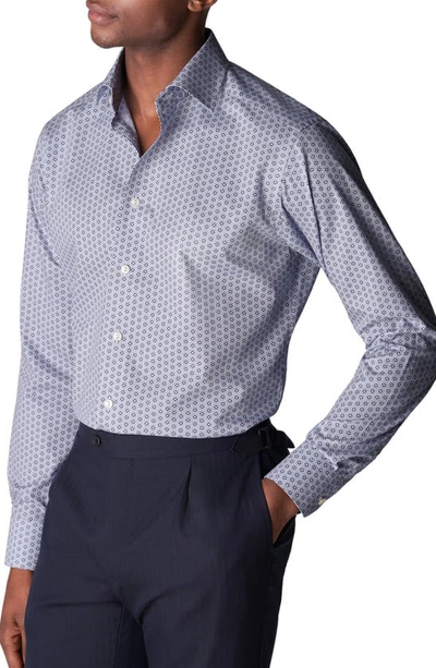Eton Contemporary-fit Geometric Print Shirt In Blue