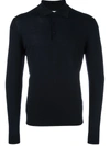 FASHION CLINIC LONG SLEEVED KNITTED POLO SHIRT,T01511748003