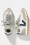 Veja Rio Branco Leather-trimmed Suede And Mesh Sneakers In Grey